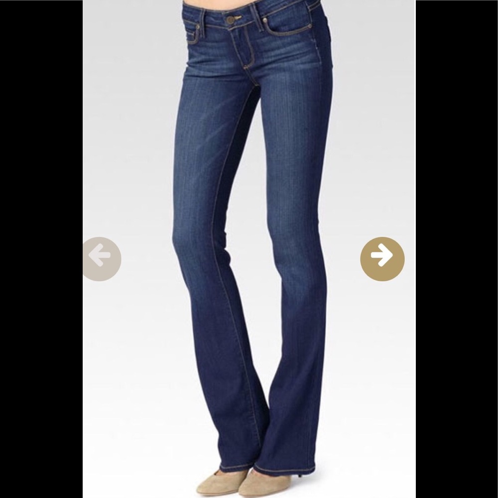 PAIGE MANHATTAN JEAN, SIZE 25, STRETCH, BOOT CUT.